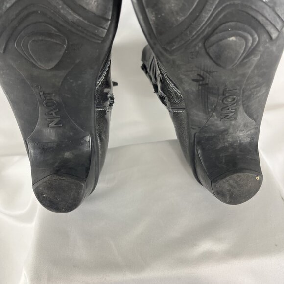Naot Grey Patent Ankle Boots Womens EU Size 37 - Picture 10 of 11